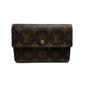 Louis Vuitton Monogram Wallet Porte Tresor Etui Papier Brown